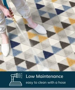 Well Woven Dream Blue Modern Indoor Outdoor Rug