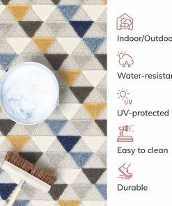 Well Woven Dream Blue Modern Indoor Outdoor Rug