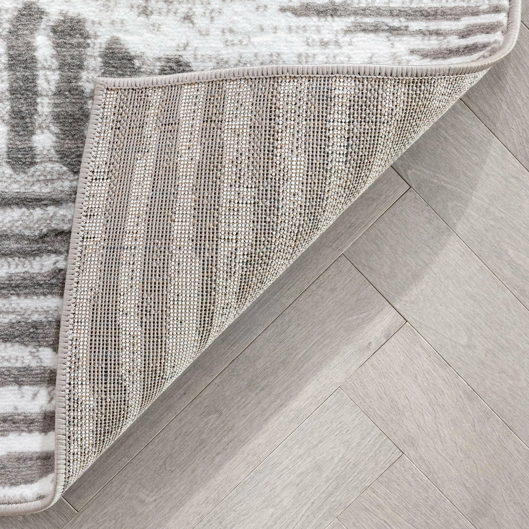 Well Woven Aosta Tribal Diamond Pattern Ivory Grey Rug Global 4 Well Woven Aosta Tribal Diamond Pattern Ivory Grey Rug Global