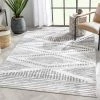 Well Woven Aosta Tribal Diamond Pattern Ivory Grey Rug Global