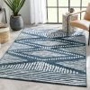 Well Woven Global Aosta Tribal Diamond Pattern Blue Rug