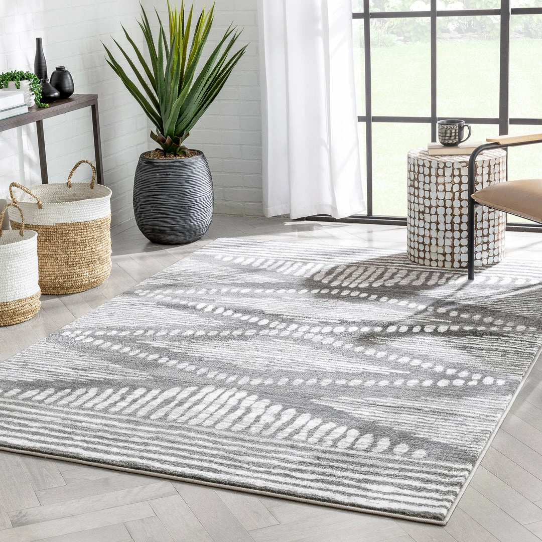 Well Woven Aosta Tribal Diamond Pattern Grey Rug 6 Well Woven Aosta Tribal Diamond Pattern Grey Rug