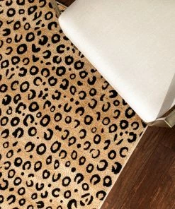 Well Woven Leopard Black Animal Print Rug