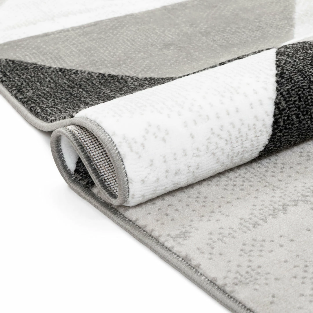 Well Woven Retro Shapes Grey Modern Rug 5'3" X 7'3" Geometric 8 Well Woven Retro Shapes Grey Modern Rug 5'3" X 7'3" Geometric