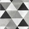 Well Woven Retro Shapes Grey Modern Rug 5'3" X 7'3" Geometric