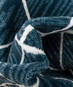 Well Woven Moto Moroccan Lattice Trellis Blue Rug Global