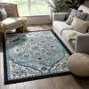 Well Woven Caya Vintage Medallion Oriental Blue Rug