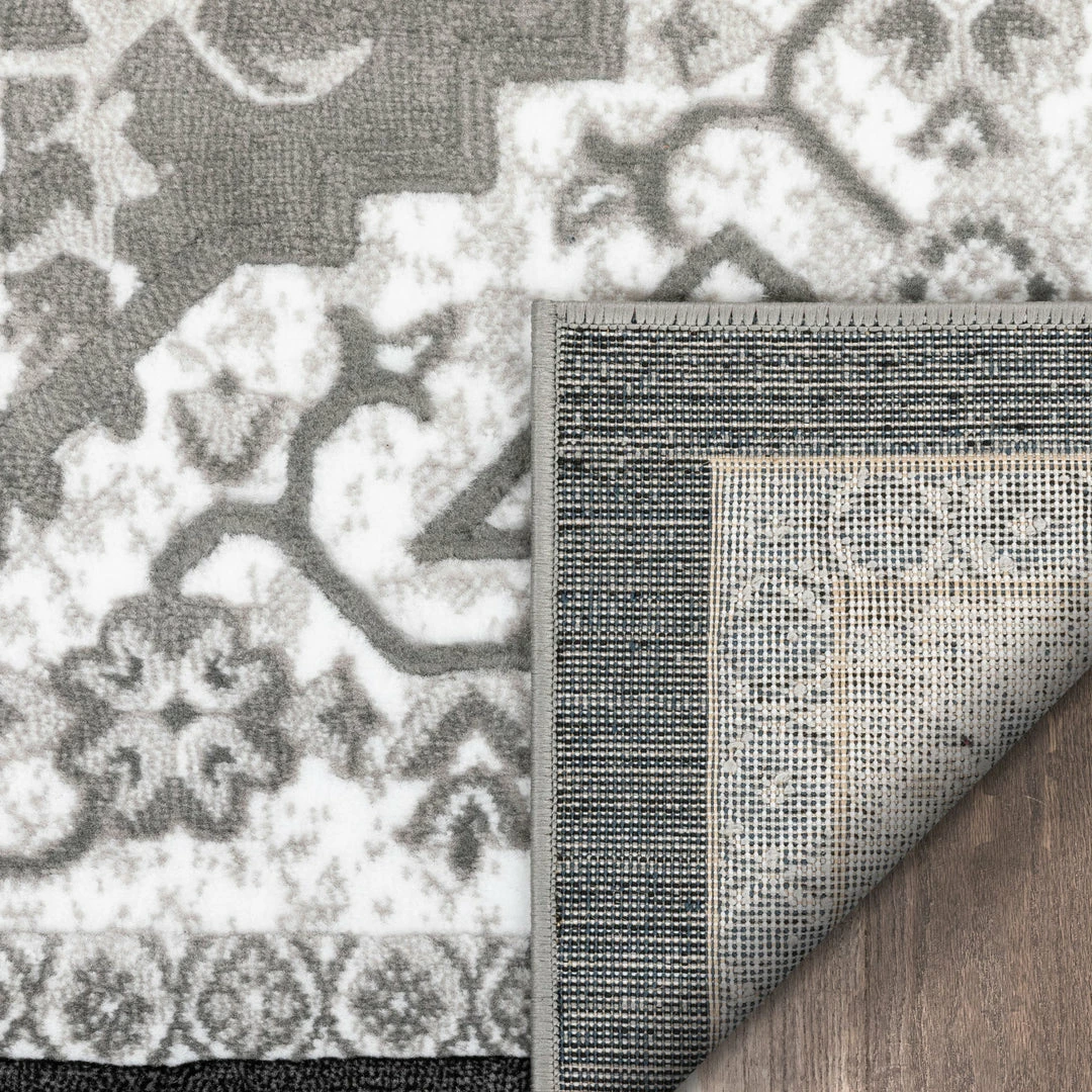 Well Woven Caya Vintage Medallion Oriental Grey Rug 8 Well Woven Caya Vintage Medallion Oriental Grey Rug