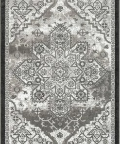 Well Woven Caya Vintage Medallion Oriental Grey Rug