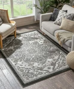 Well Woven Caya Vintage Medallion Oriental Grey Rug 19 Well Woven Caya Vintage Medallion Oriental Grey Rug