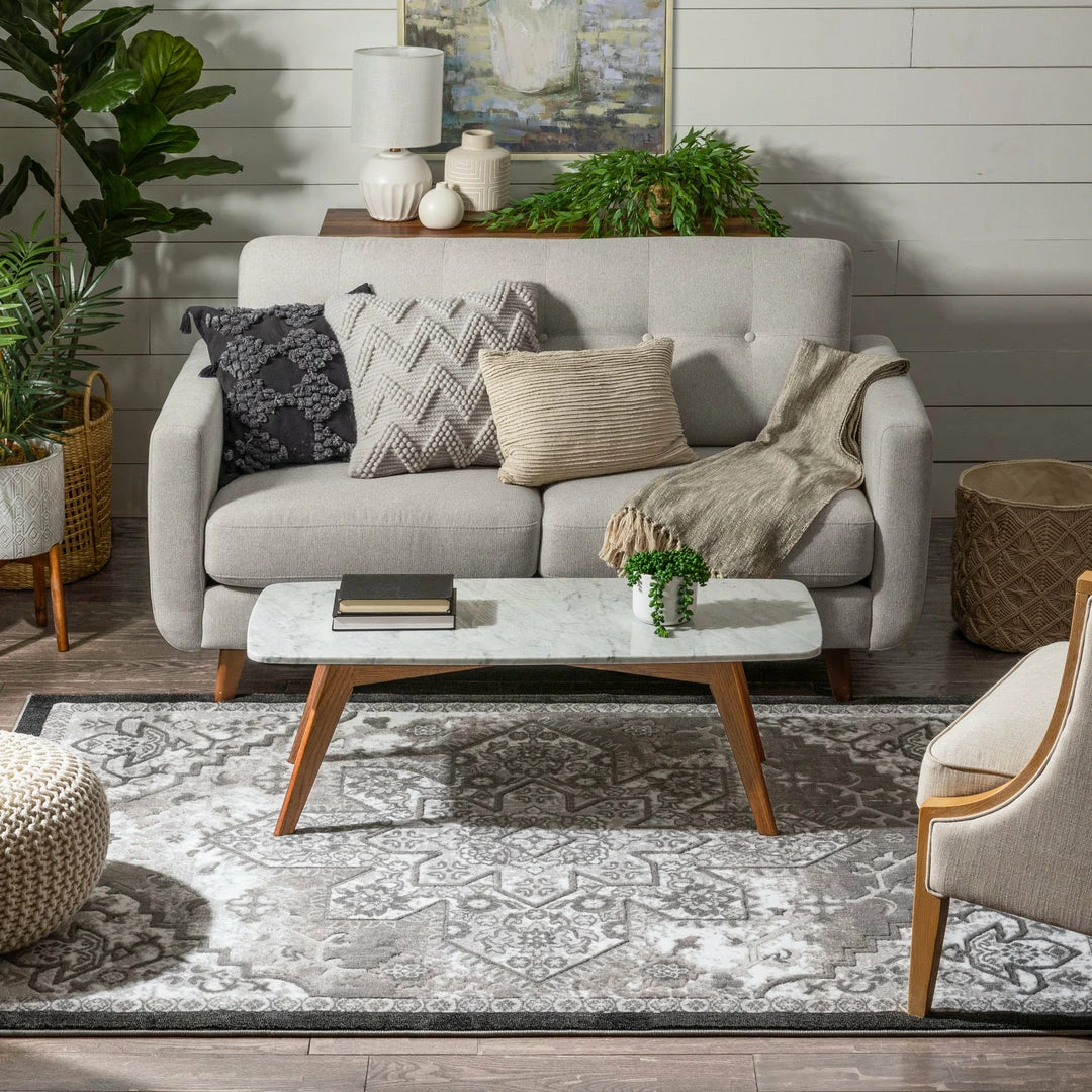 Well Woven Caya Vintage Medallion Oriental Grey Rug 6 Well Woven Caya Vintage Medallion Oriental Grey Rug