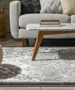 Well Woven Caya Vintage Medallion Oriental Grey Rug 16 Well Woven Caya Vintage Medallion Oriental Grey Rug