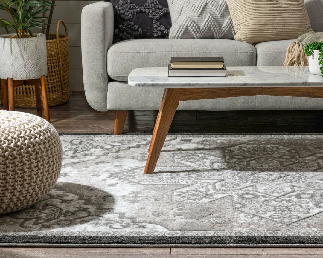 Well Woven Caya Vintage Medallion Oriental Grey Rug 7 Well Woven Caya Vintage Medallion Oriental Grey Rug