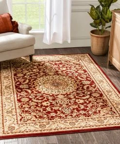 Well Woven Mykonos Traditional Oriental & Persian Red Rug