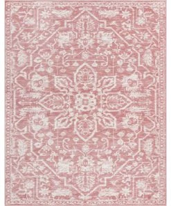 Well Woven Global Disa Vintage Medallion Blush Soft Rug By Chill Rugs