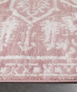 Well Woven Global Disa Vintage Medallion Blush Soft Rug By Chill Rugs