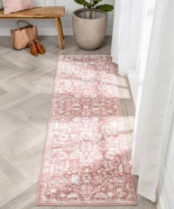 Well Woven Global Disa Vintage Medallion Blush Soft Rug By Chill Rugs