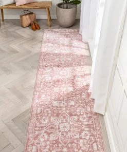 Well Woven Global Disa Vintage Medallion Blush Soft Rug By Chill Rugs