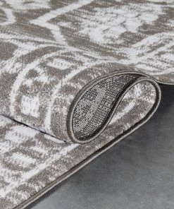 Well Woven Global Disa Vintage Medallion Grey Soft Rug By Chill Rugs