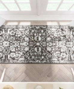 Well Woven Global Disa Vintage Medallion Grey Soft Rug By Chill Rugs