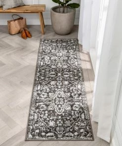 Well Woven Global Disa Vintage Medallion Grey Soft Rug By Chill Rugs