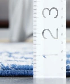 Well Woven Global Disa Vintage Medallion Dark Blue Soft Rug By Chill Rugs