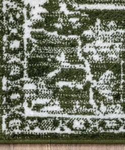 Well Woven Disa Vintage Medallion Green Soft Rug By Chill Rugs