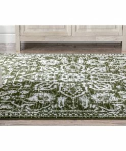 Well Woven Disa Vintage Medallion Green Soft Rug By Chill Rugs