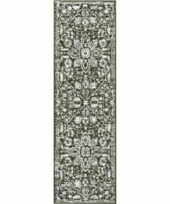 Well Woven Disa Vintage Medallion Green Soft Rug By Chill Rugs