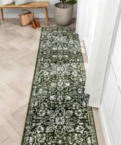 Well Woven Disa Vintage Medallion Green Soft Rug By Chill Rugs