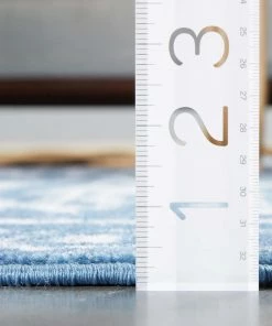 Well Woven Global Disa Vintage Medallion Light Blue Soft Rug By Chill Rugs