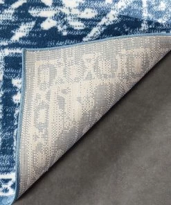 Well Woven Global Disa Vintage Medallion Light Blue Soft Rug By Chill Rugs