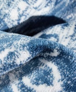 Well Woven Global Disa Vintage Medallion Light Blue Soft Rug By Chill Rugs