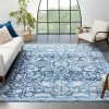 Well Woven Global Disa Vintage Medallion Light Blue Soft Rug By Chill Rugs