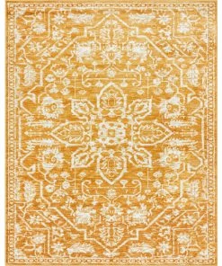 Well Woven Disa Vintage Medallion Gold Soft Rug By Chill Rugs Global