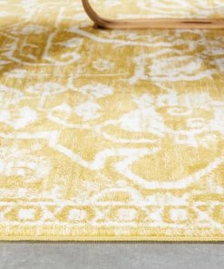 Well Woven Disa Vintage Medallion Gold Soft Rug By Chill Rugs Global