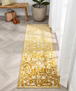 Well Woven Disa Vintage Medallion Gold Soft Rug By Chill Rugs Global