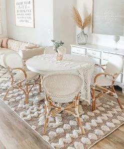 Well Woven Chiara Tribal Moroccan Beige High-Low Flat-Weave Rug