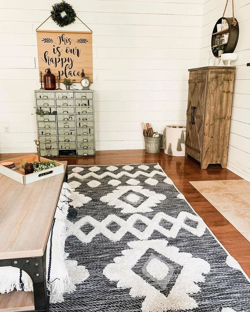 Well Woven Global Chiara Tribal Moroccan Grey High-Low Flat-Weave Rug 15 Well Woven Global Chiara Tribal Moroccan Grey High-Low Flat-Weave Rug