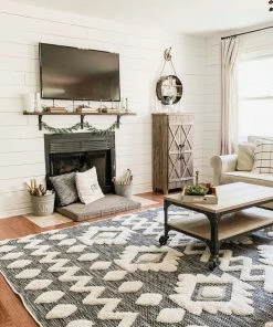 Well Woven Global Chiara Tribal Moroccan Grey High-Low Flat-Weave Rug 30 Well Woven Global Chiara Tribal Moroccan Grey High-Low Flat-Weave Rug