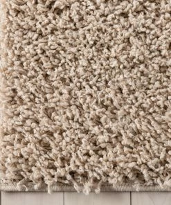 Well Woven Emerson Modern Solid Beige Textured Shag Rug
