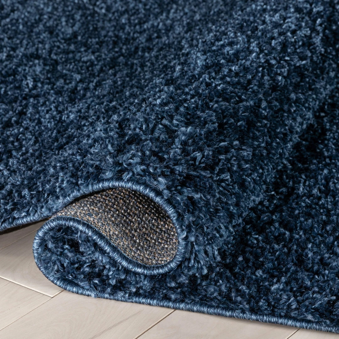 Well Woven Emerson Modern Solid Dark Blue Textured Shag Rug 8 Well Woven Emerson Modern Solid Dark Blue Textured Shag Rug