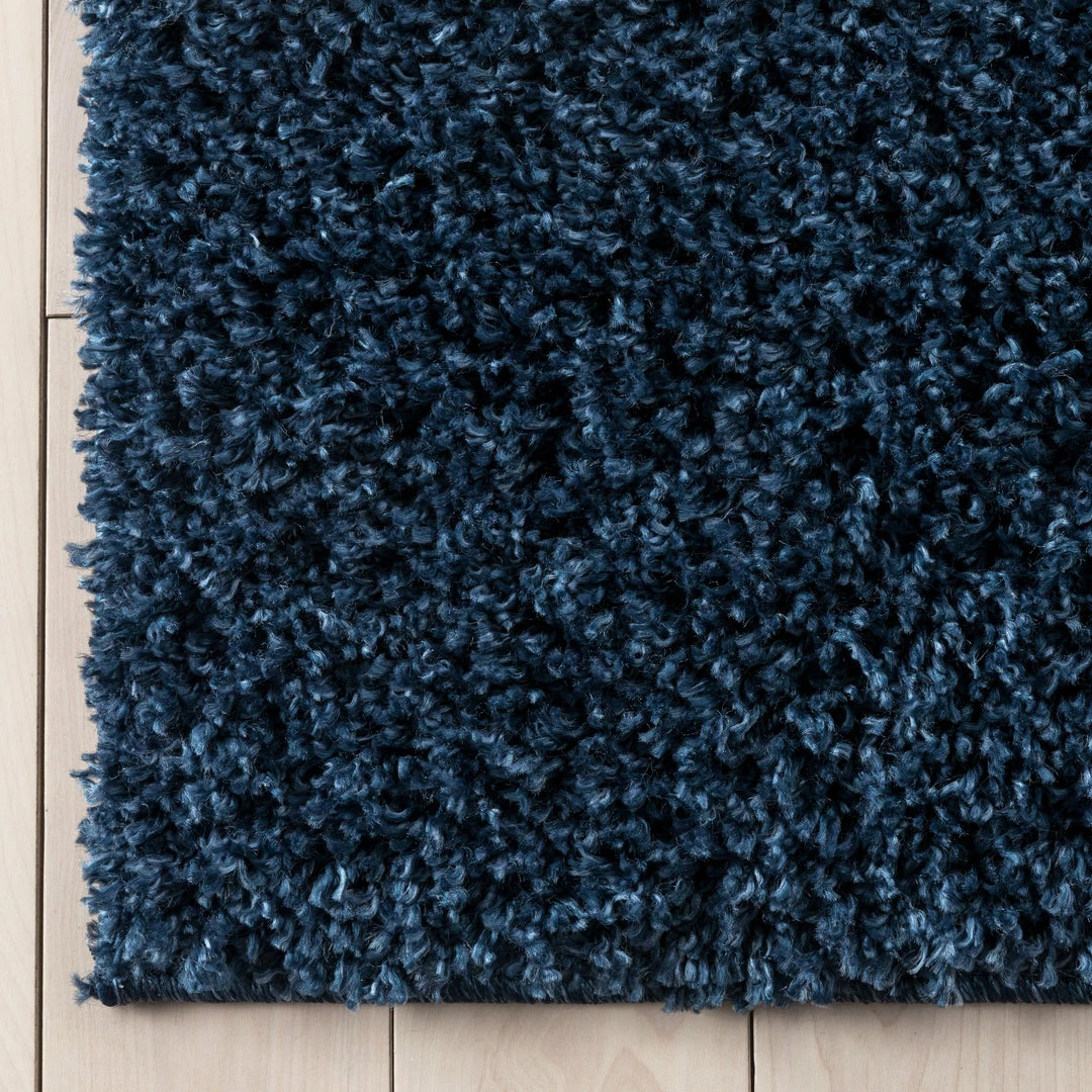 Well Woven Emerson Modern Solid Dark Blue Textured Shag Rug 4 Well Woven Emerson Modern Solid Dark Blue Textured Shag Rug