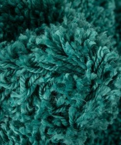 Well Woven Emerson Modern Solid Green Textured Shag Rug