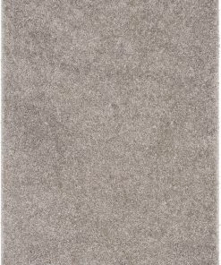 Well Woven Emerson Modern Solid Taupe Textured Shag Rug