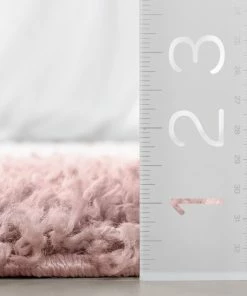 Well Woven Emerson Modern Solid Pink Textured Shag Rug 11 Well Woven Emerson Modern Solid Pink Textured Shag Rug