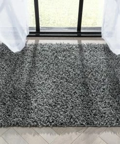 Well Woven Emerson Modern Solid Dark Grey Textured Shag Rug 28 Well Woven Emerson Modern Solid Dark Grey Textured Shag Rug