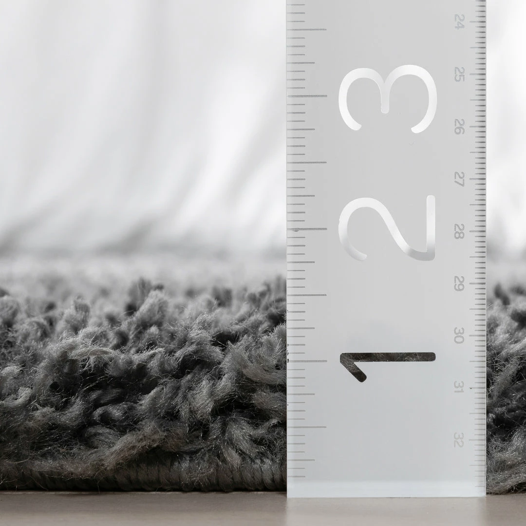 Well Woven Emerson Modern Solid Dark Grey Textured Shag Rug 6 Well Woven Emerson Modern Solid Dark Grey Textured Shag Rug