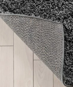 Well Woven Emerson Modern Solid Dark Grey Textured Shag Rug 23 Well Woven Emerson Modern Solid Dark Grey Textured Shag Rug