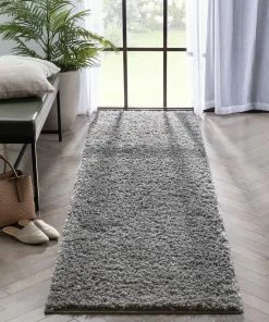 Well Woven Emerson Modern Solid Dark Grey Textured Shag Rug 25 Well Woven Emerson Modern Solid Dark Grey Textured Shag Rug